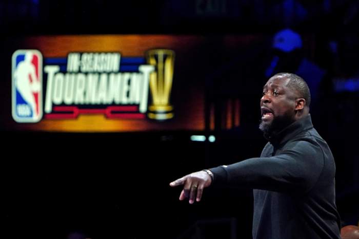 Milwaukee Bucks head coach Adrian Griffin calls out